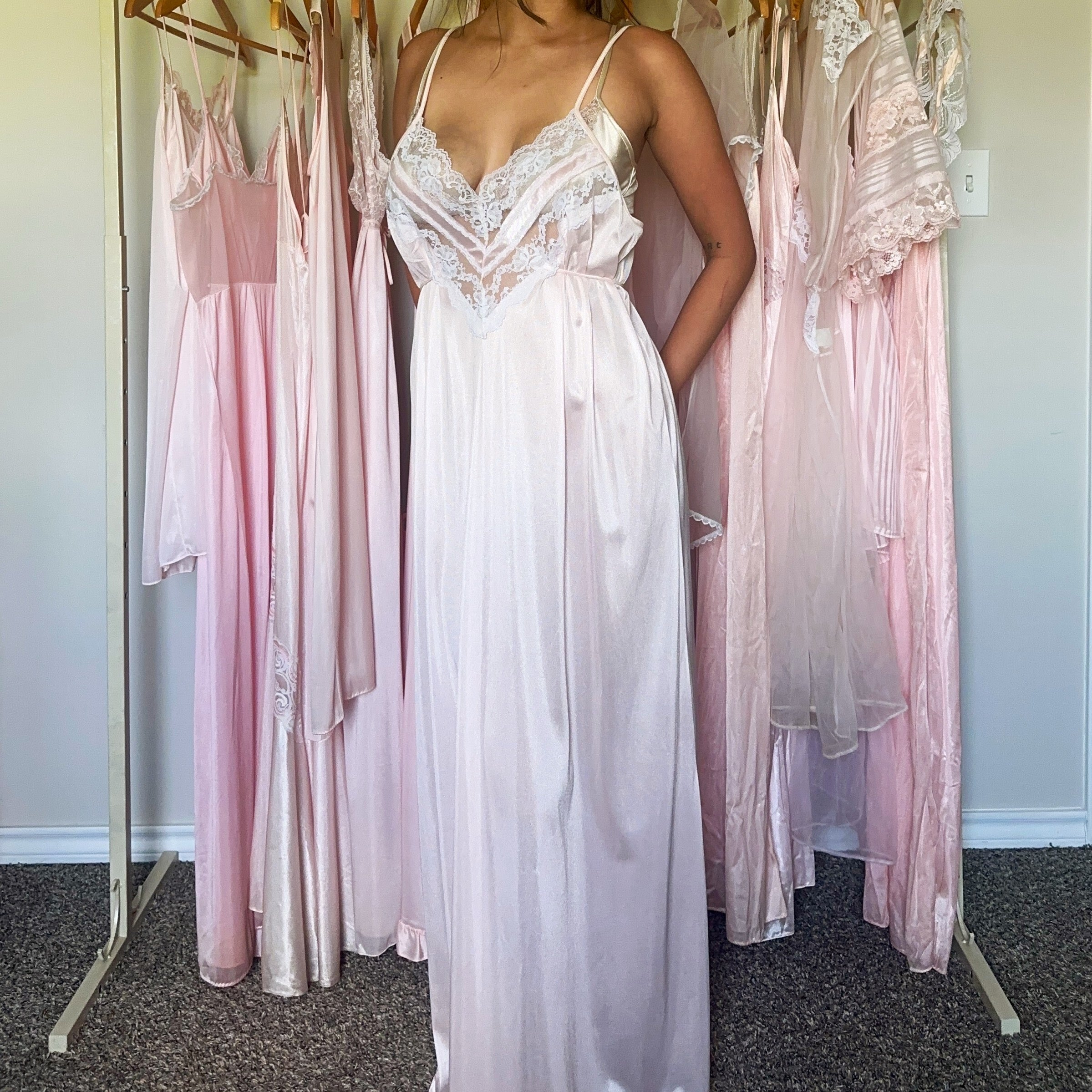 1980's sugar lace negligee