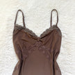 2000's cocoa lace camisole