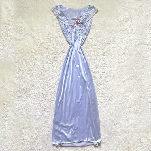 1990's lavender prairie milkmaid slip dress