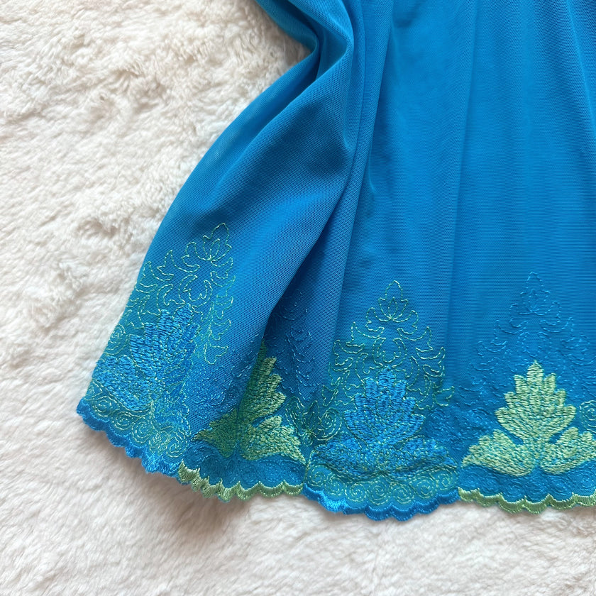 2000's blue spritz camisole