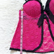 2000's raspberry lace camisole