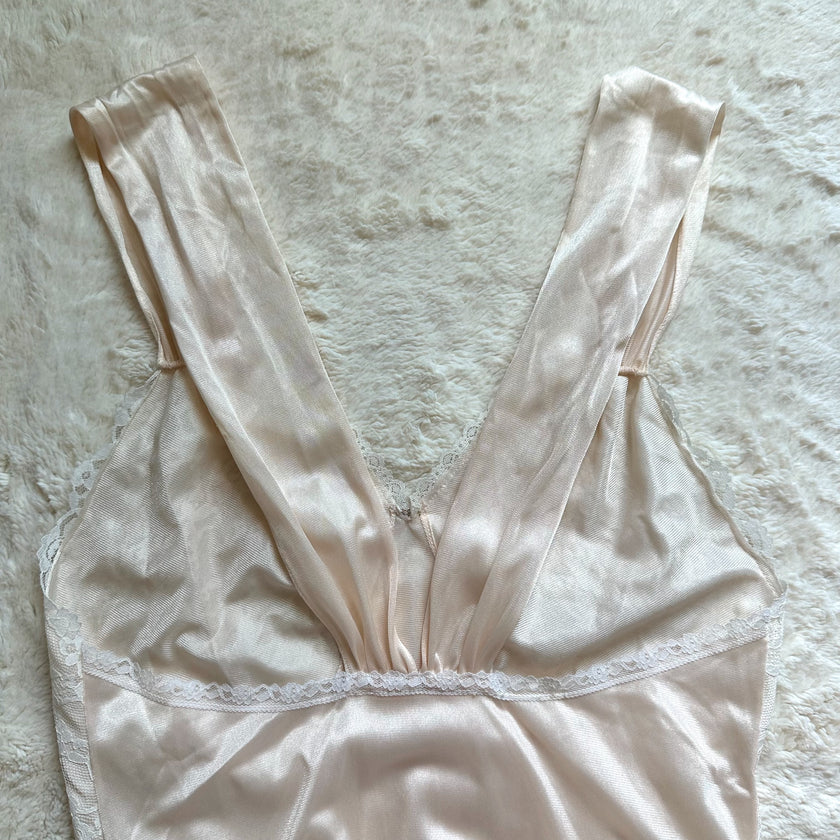 1980's silken cream negligee