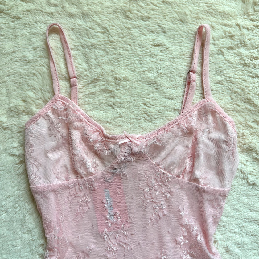 edikted angelina sheer lace tank top - rtp: $42