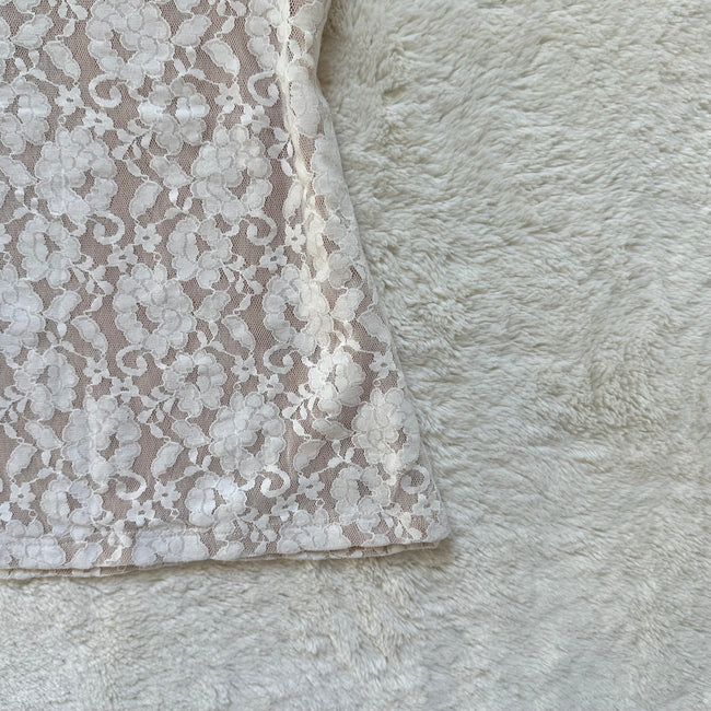 2000's ivory flora blouse
