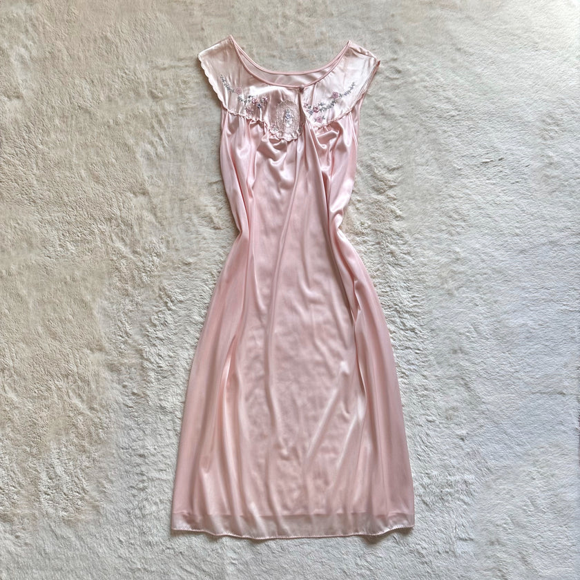 1950's blush sonata slip dress