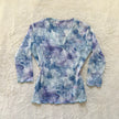 1990's iris bloom top