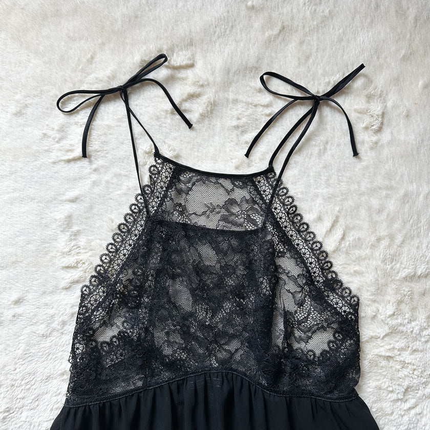 2018 shadow petal babydoll slip dress