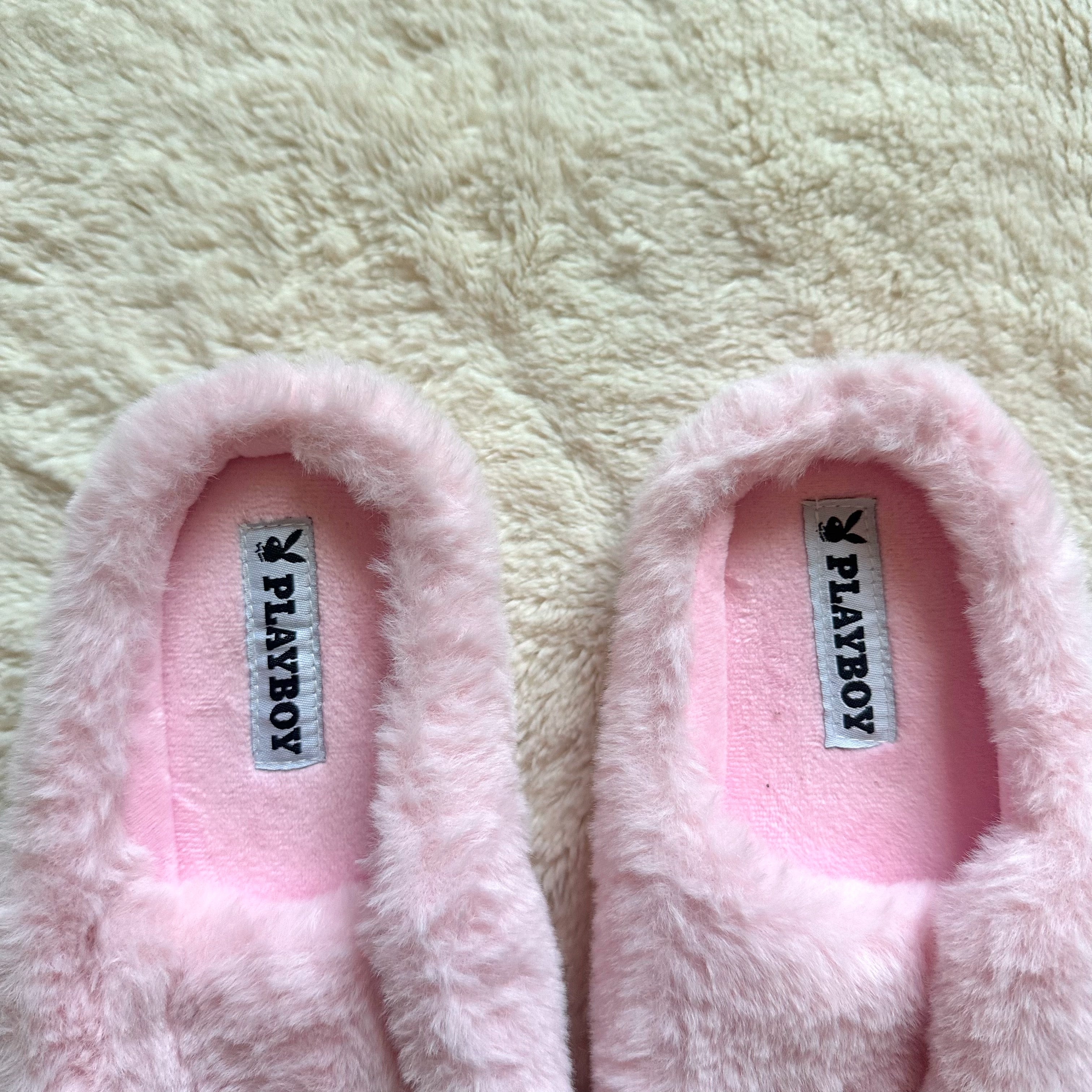 playboy cupid's heart slippers
