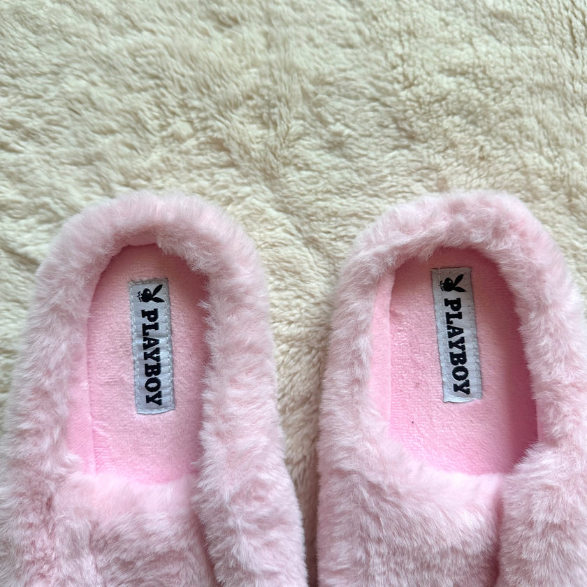 playboy cupid's heart slippers