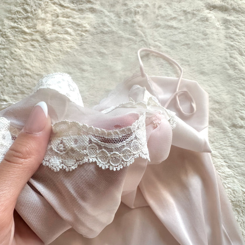 1980's soft tulip slip dress