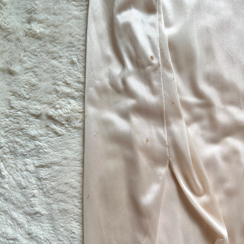 1980's silken cream negligee