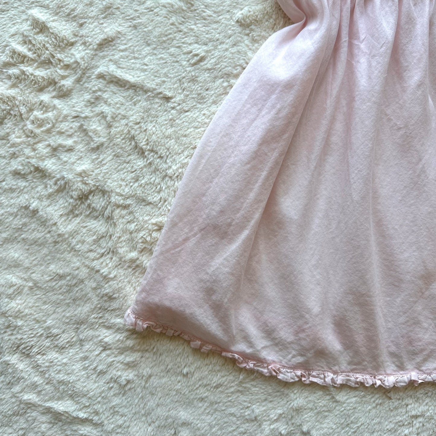 1980's soft pink country collection babydoll slip dress