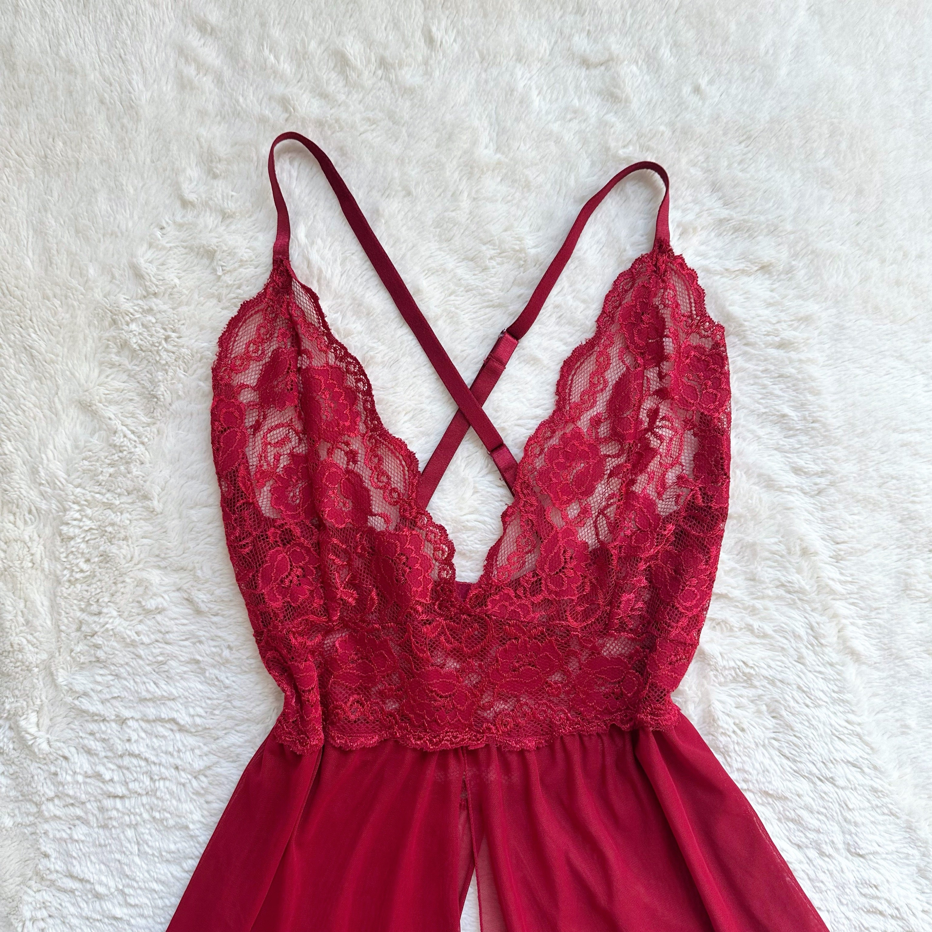 burgundy briar slip dress
