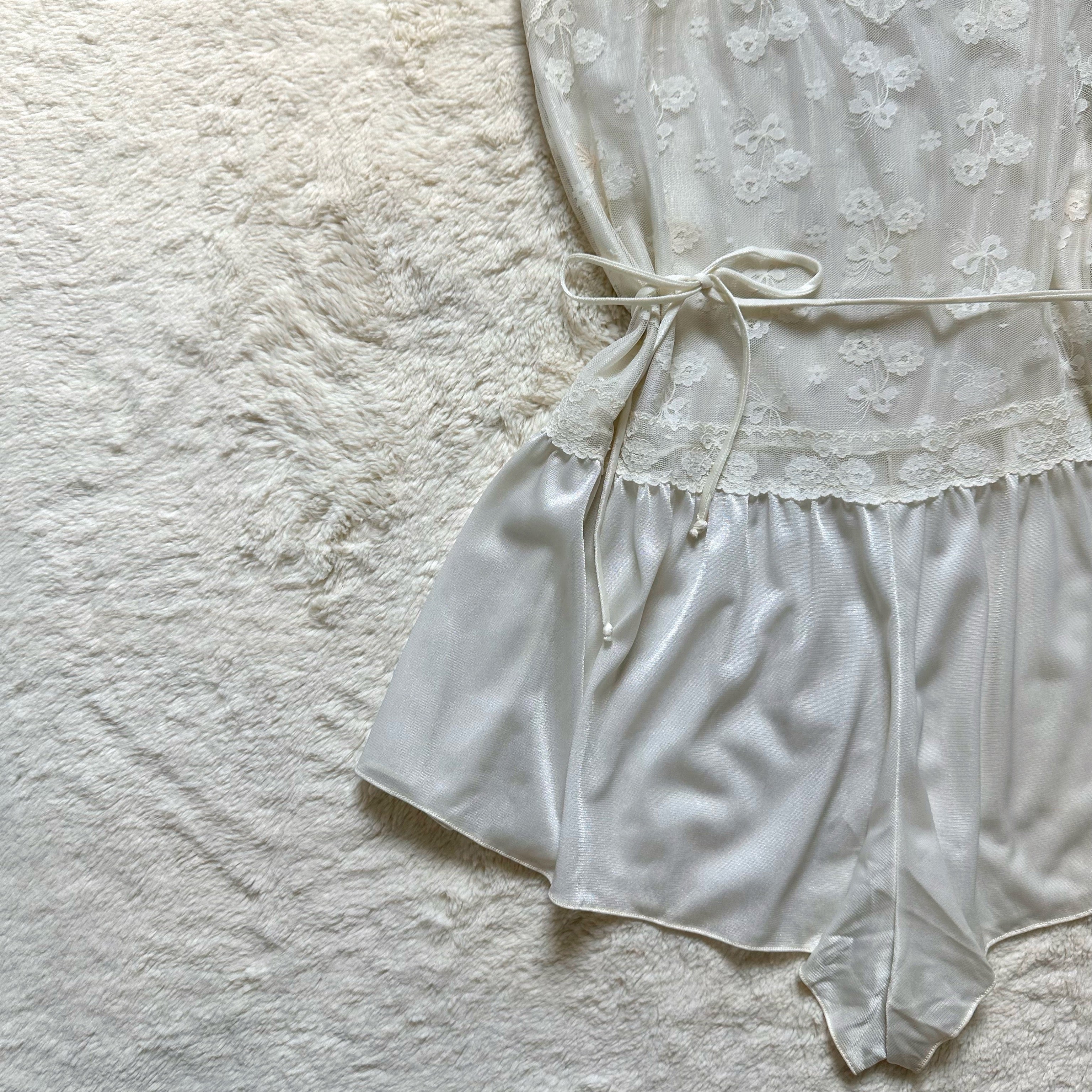 1980's ivory rose teddy