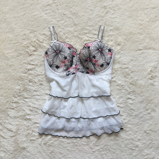 2000's ditsy doll camisole
