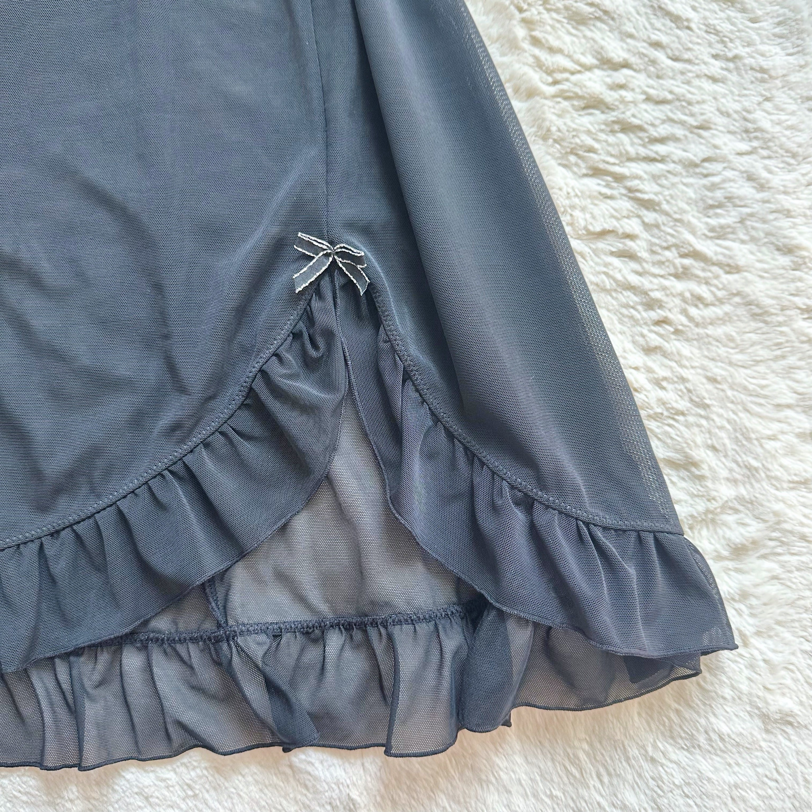 2000's midnight haze slip dress