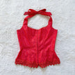 1990's rose petal corset