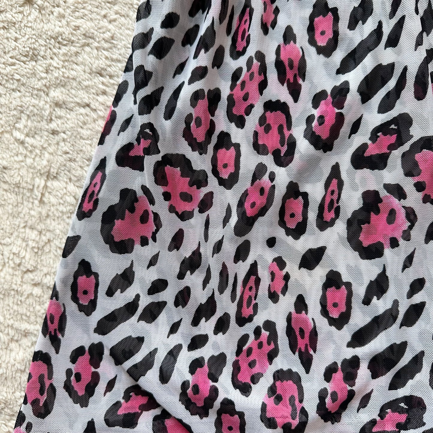 2000's flirty animal print slip dress