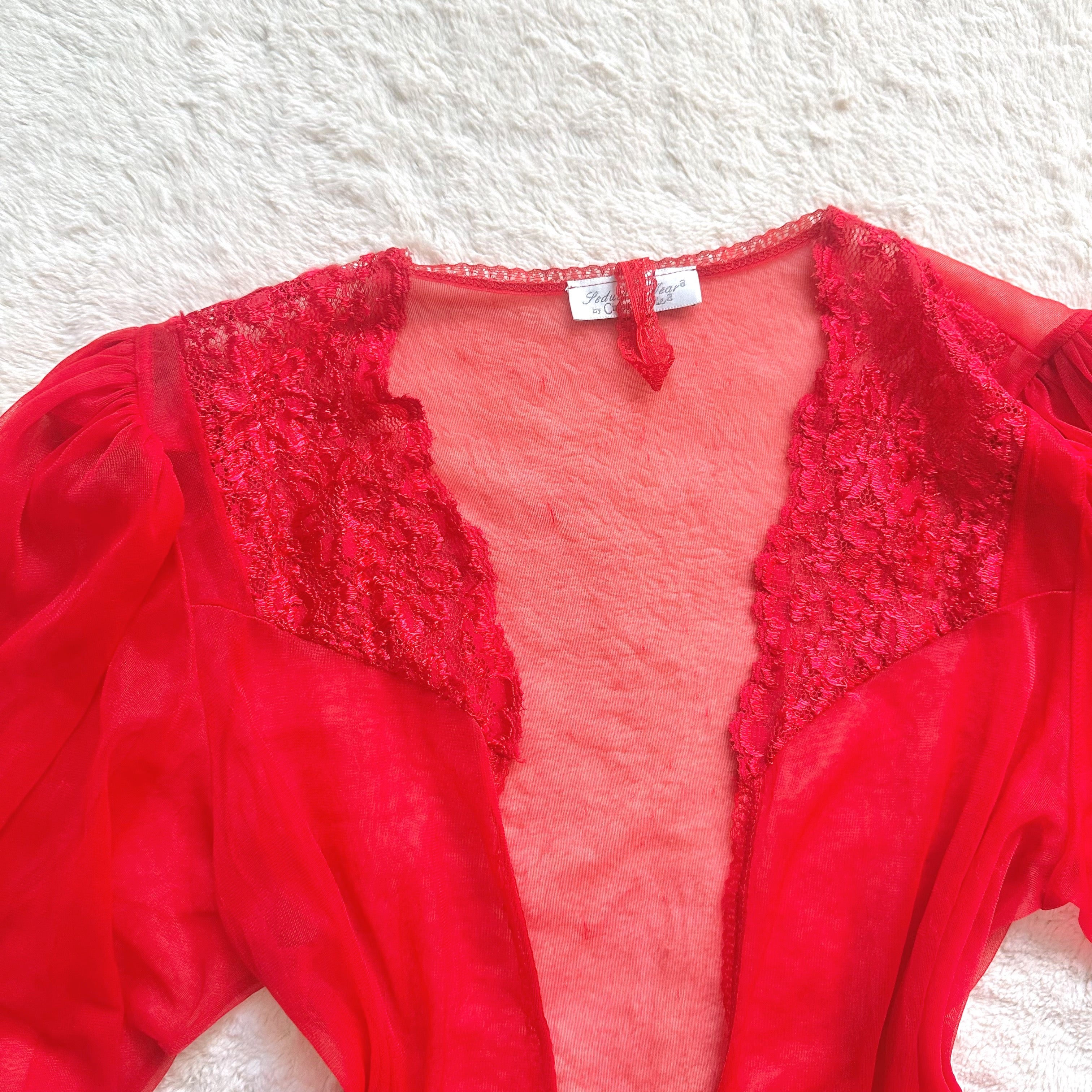 1990's fiery red robe