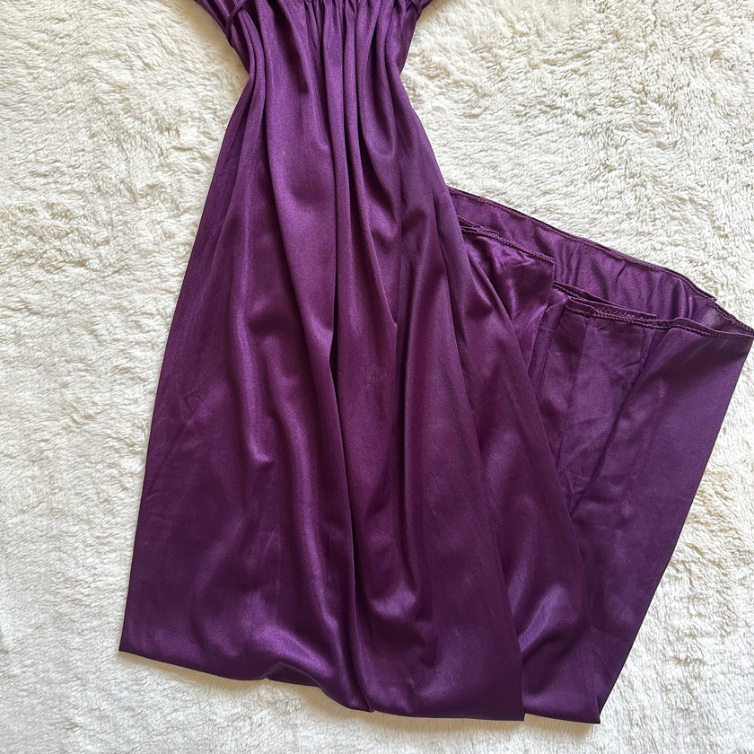 1990's plum nocturne negligee
