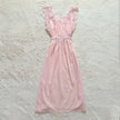 1980's blush whisper slip dress