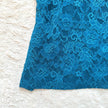 2000's sapphire lace blouse