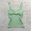 2000's seafoam lace camisole