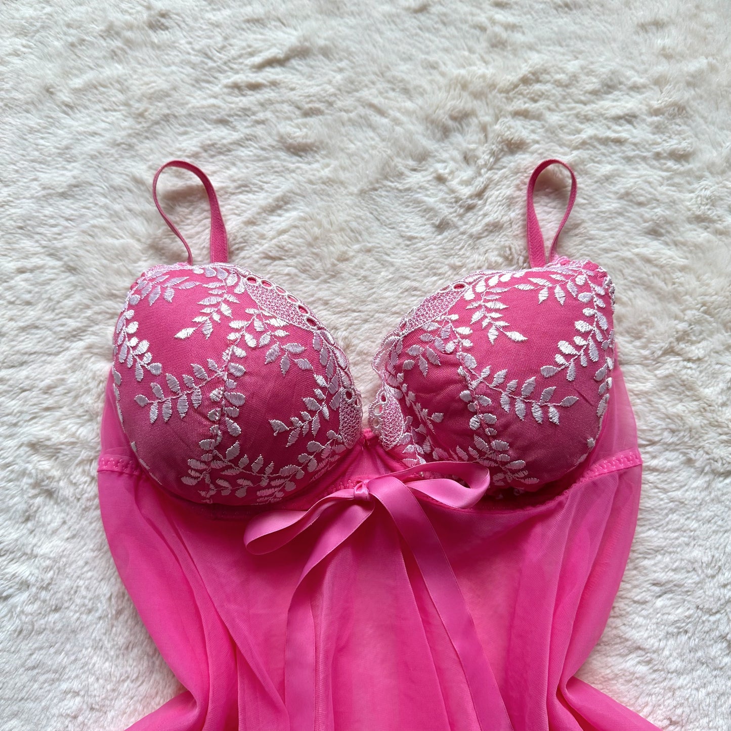2000's coquette blossom babydoll slip dress