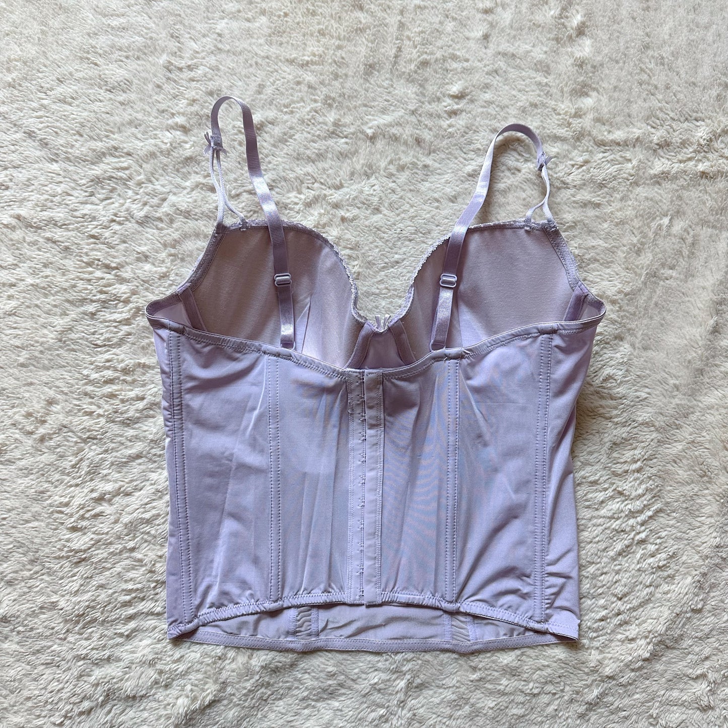 2000's lilac bustier + panty set