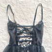 1980's black swan tulle slip dress