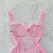 2000's bubble blush babydoll slip dress