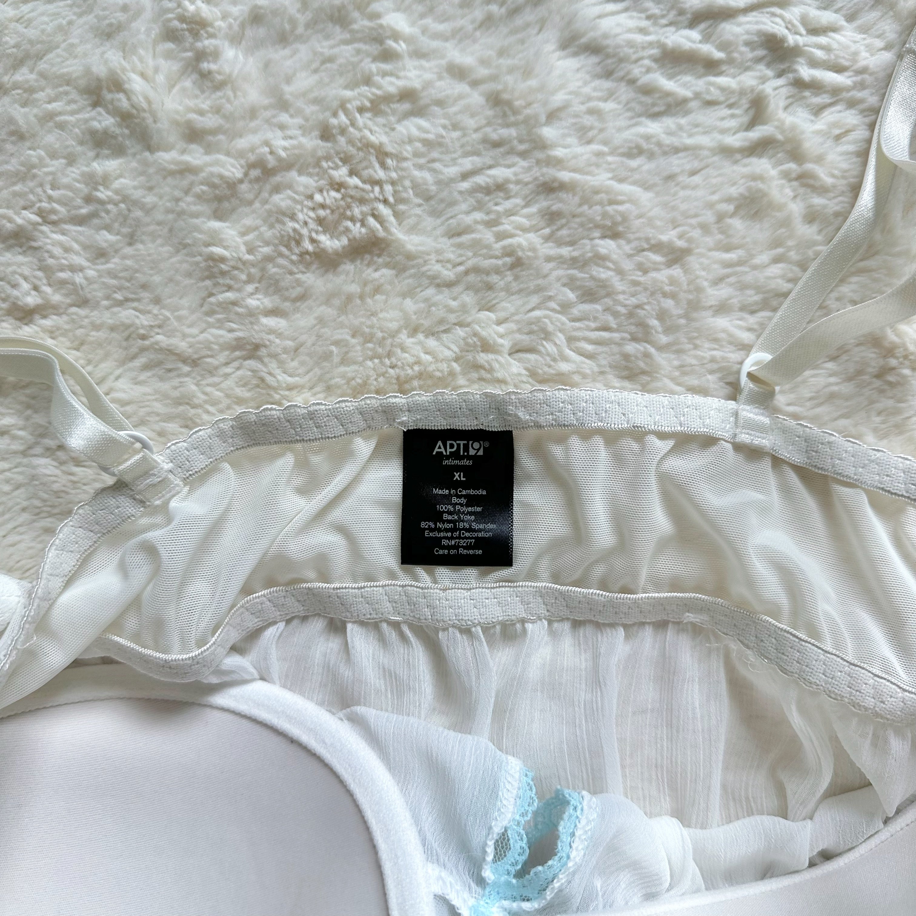 2000's bridal babydoll camisole