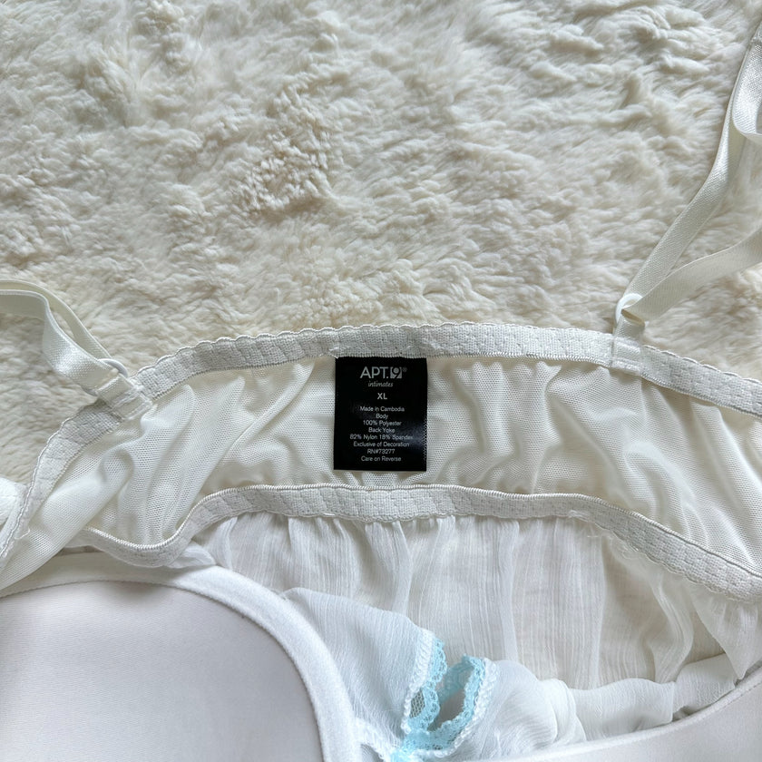 2000's bridal babydoll camisole