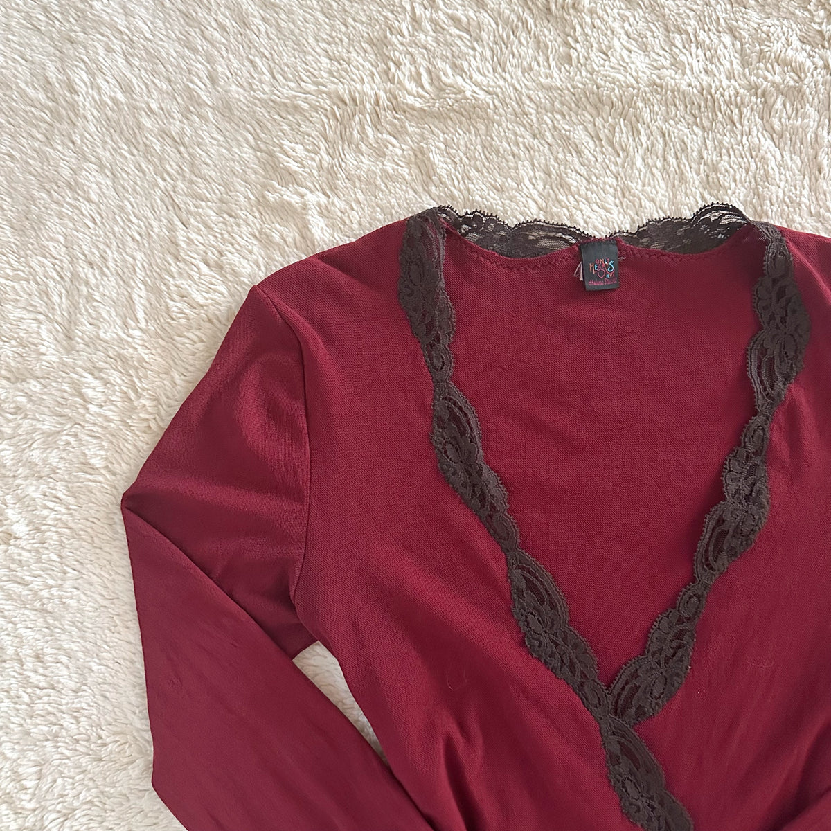 2000's wine and lace top