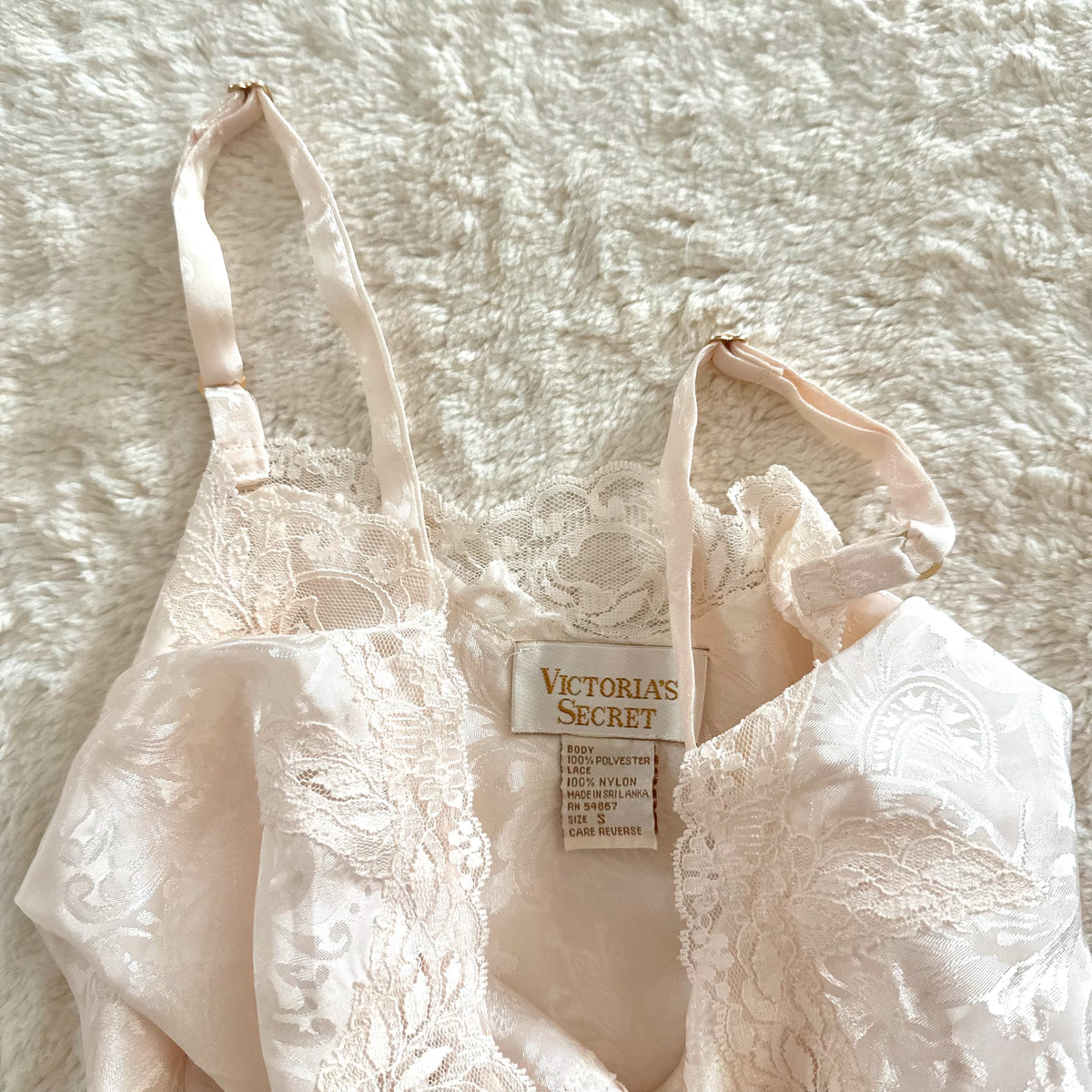 1980's ivory flora slip dress