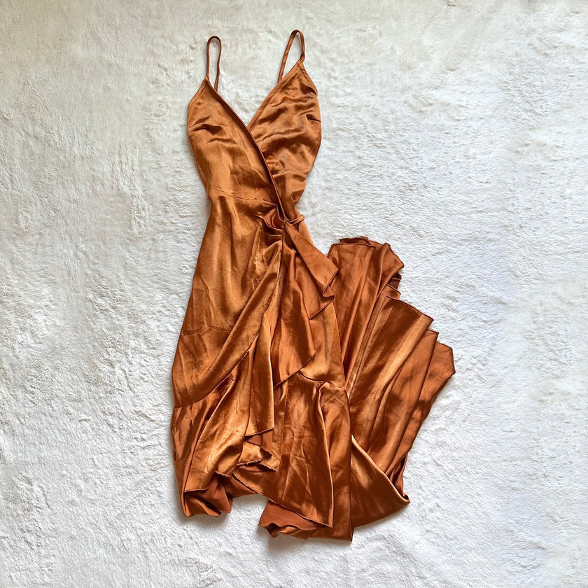 bronzed goddess gown