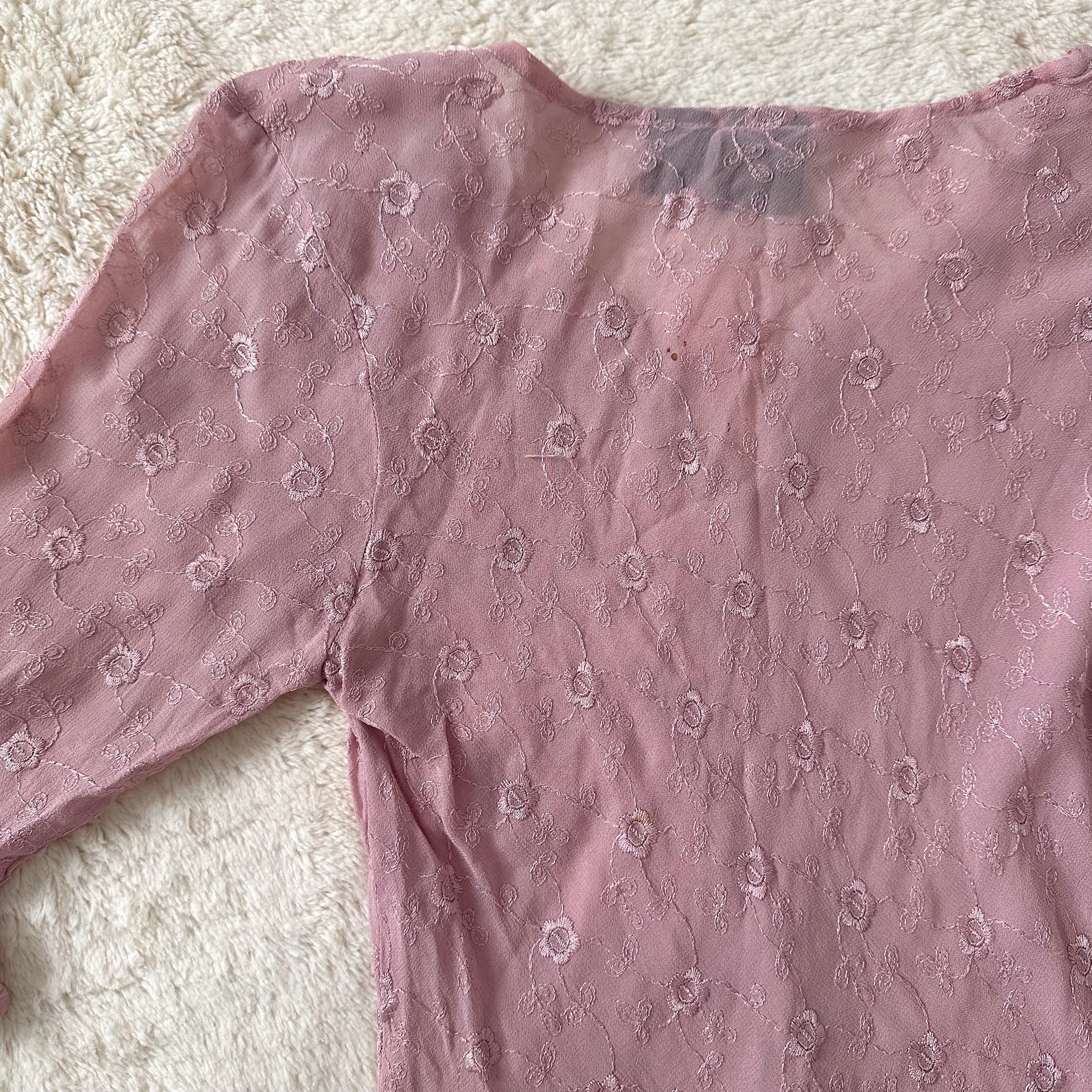 1990's rose hour fairy top