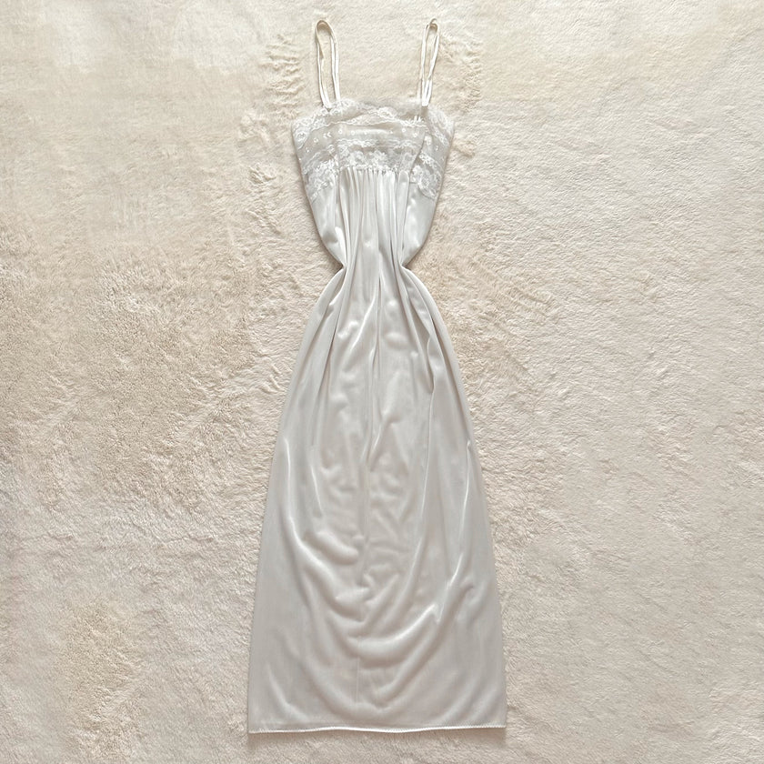 1990's ivory daydream slip dress