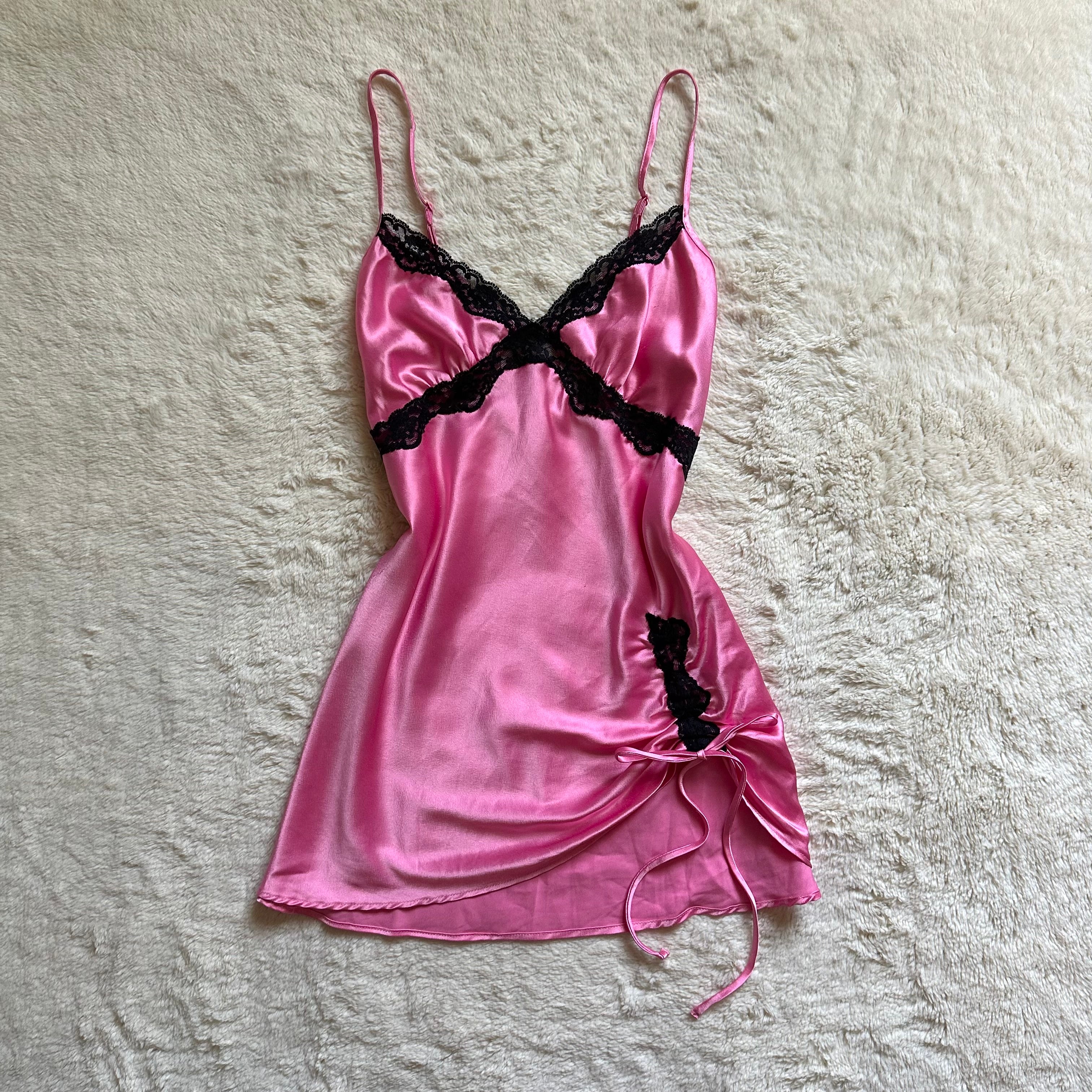 2003 pink kiss slip dress