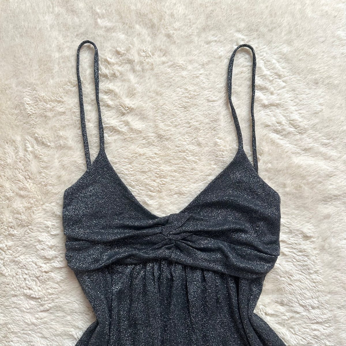 2000's charcoal babydoll top