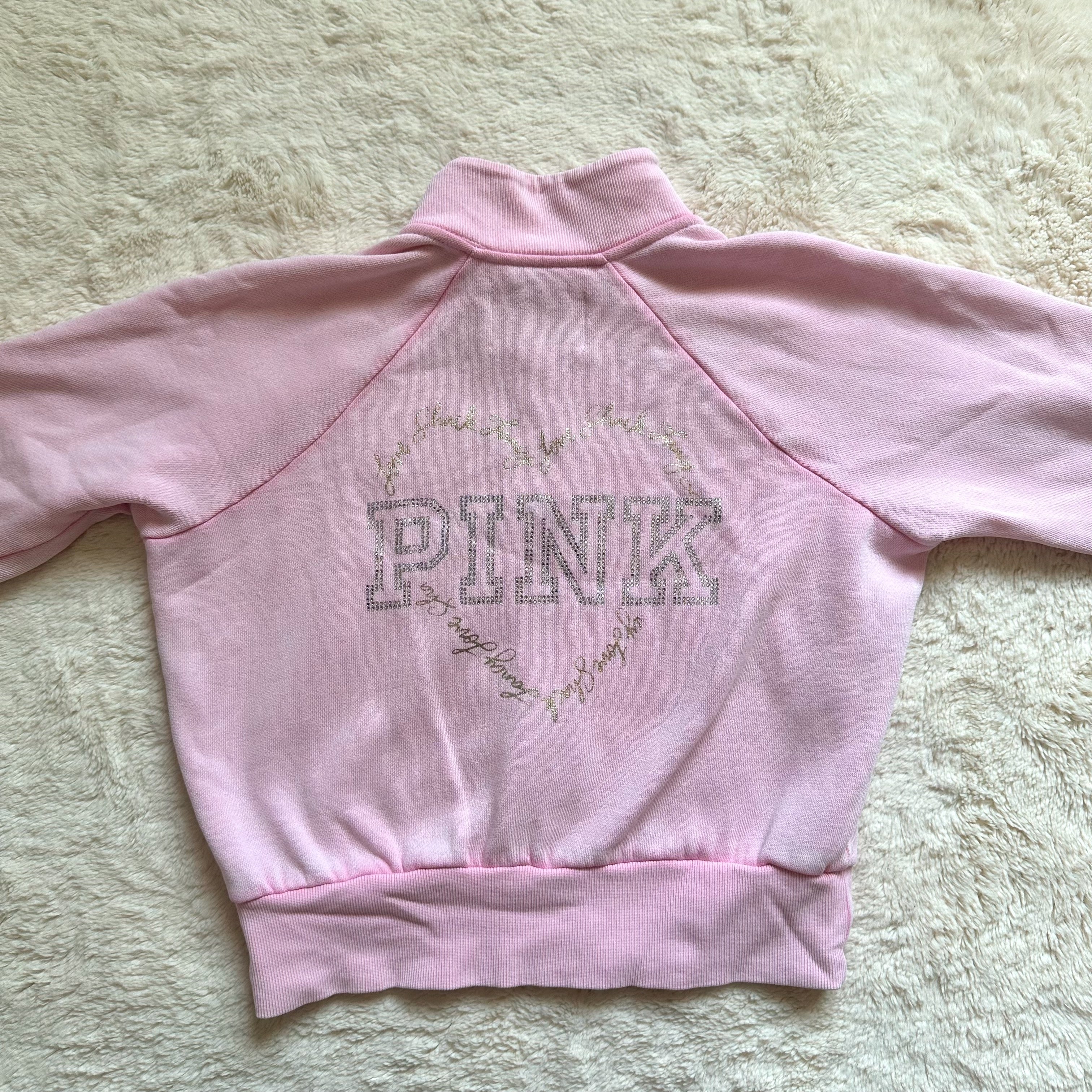 PINK x loveshackfancy reissued full-zip sweatshirt