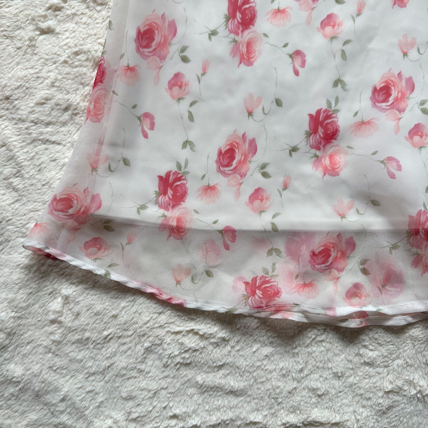 1990's blushing petals dress