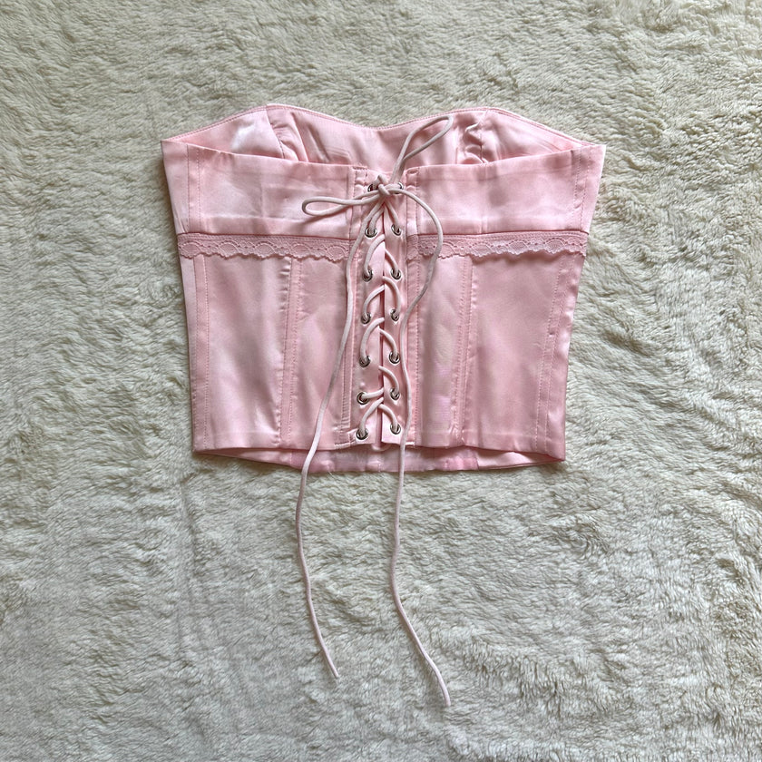 edikted lex satin lace corset - rtp: $62