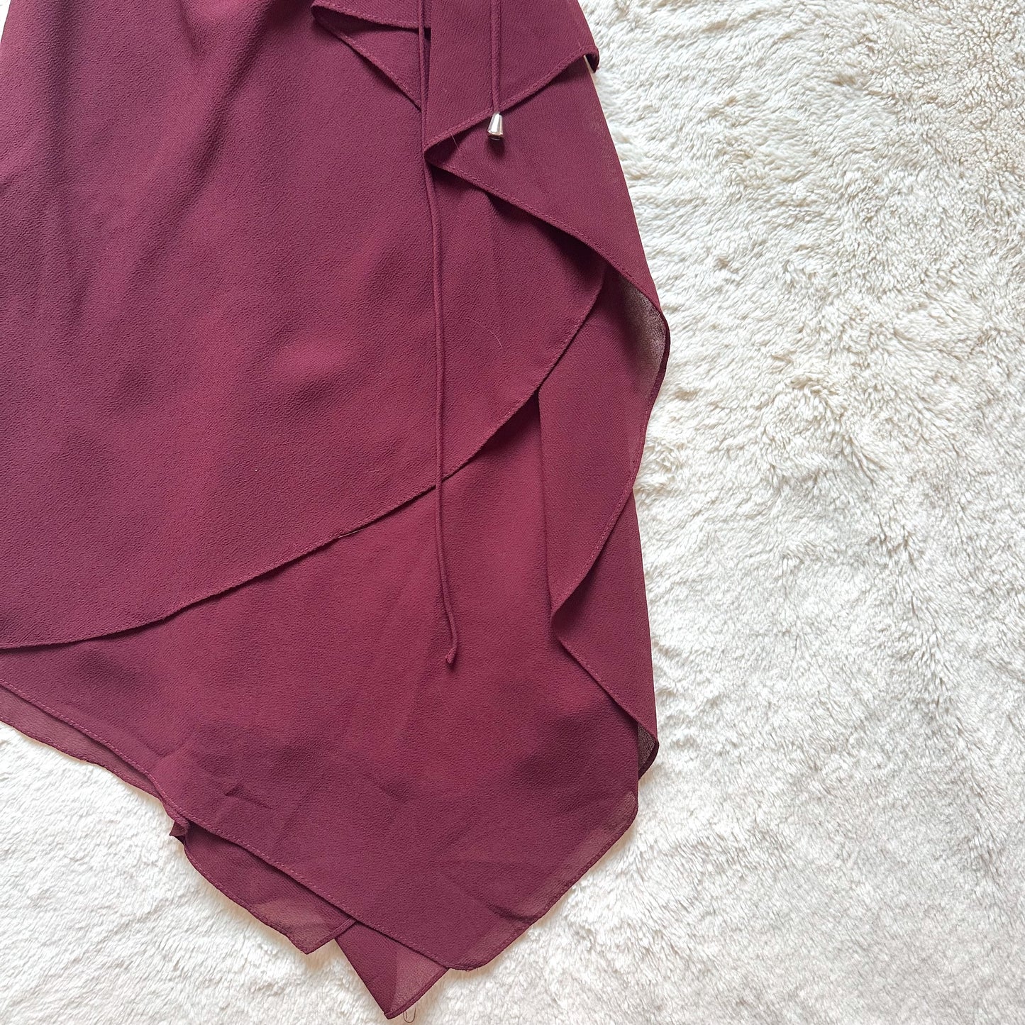 1990's crimson sangria dress