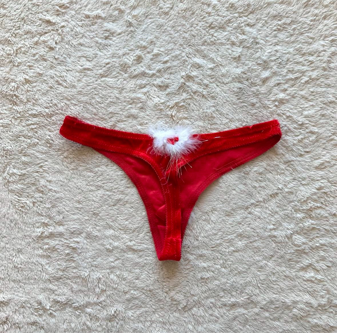 2000's red sexy santa bra