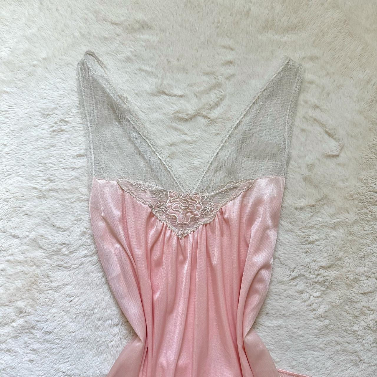 1980's blush cream negligee
