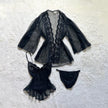 1980's lace noir 3 piece set