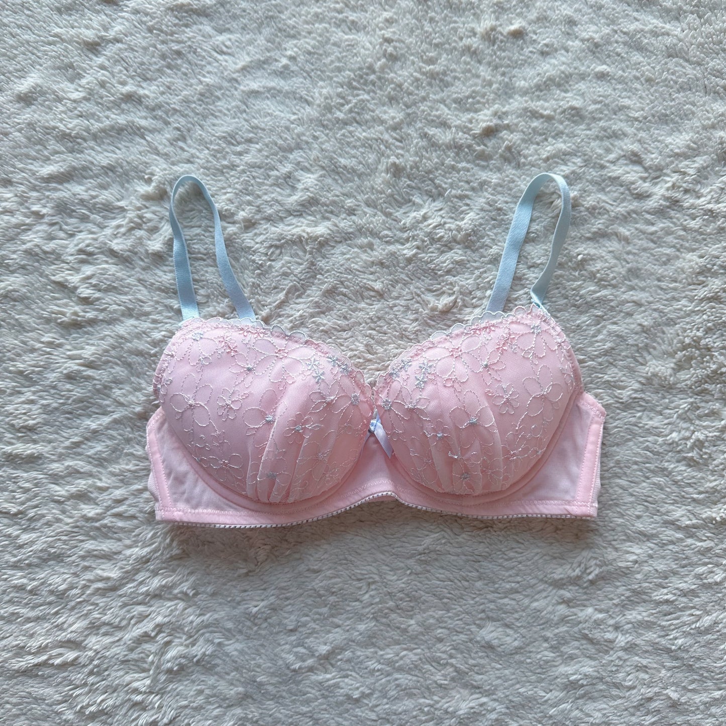 japanese brand pink daisy bra set