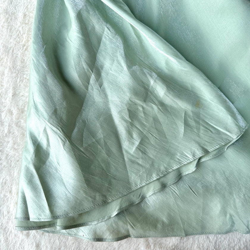 1990's tiana sage rose gown