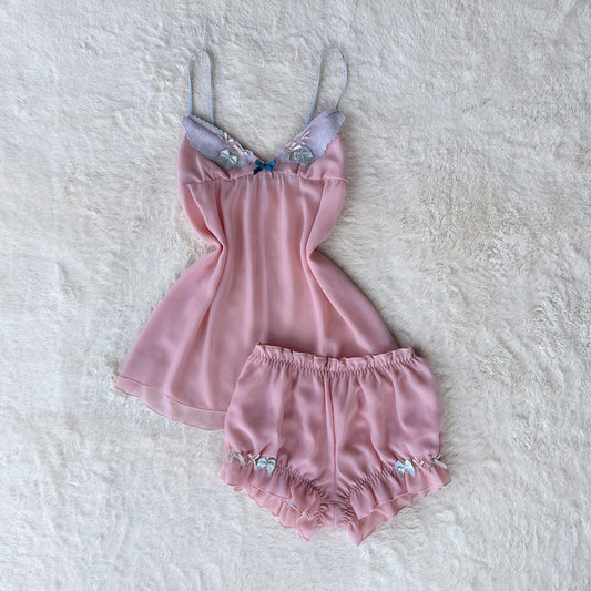 japanese brand blush bow sleep set